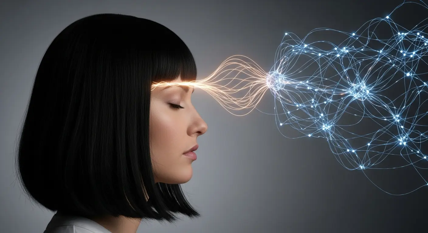 Light moving through a human form
